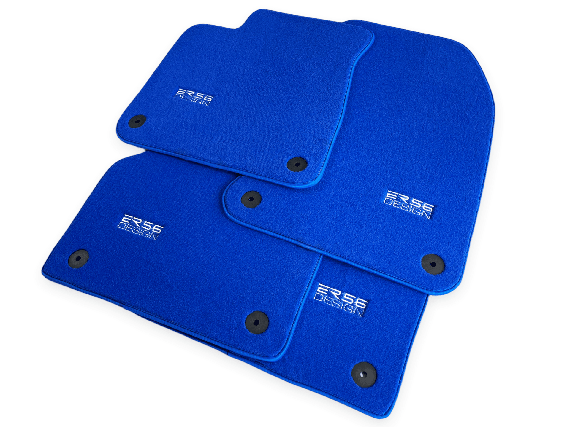 Blue Floor Mats for Audi A3 - 5-door Sedan (2021 - 2024) | ER56 Design - AutoWin