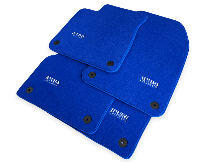 Blue Floor Mats for Audi A4 - B5 Avant (1996 - 1999) | ER56 Design - AutoWin