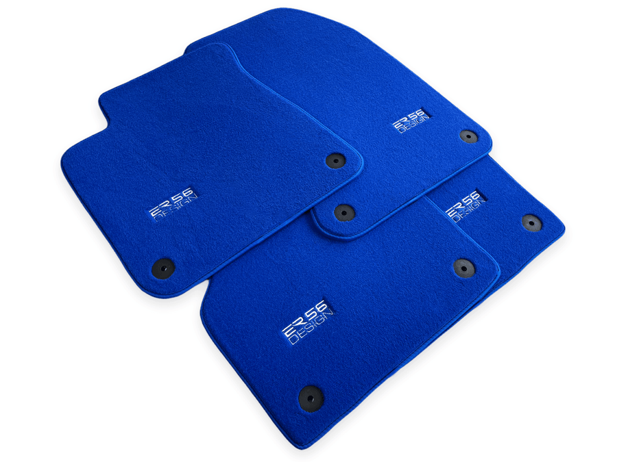 Blue Floor Mats for Audi A4 - B5 Sedan (1995 - 1999) | ER56 Design - AutoWin