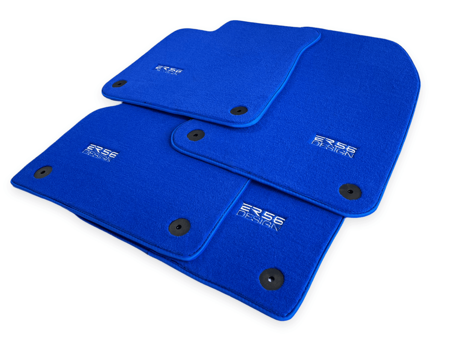 Blue Floor Mats for Audi A5 - F57 Convertible (2017-2020) | ER56 Design - AutoWin