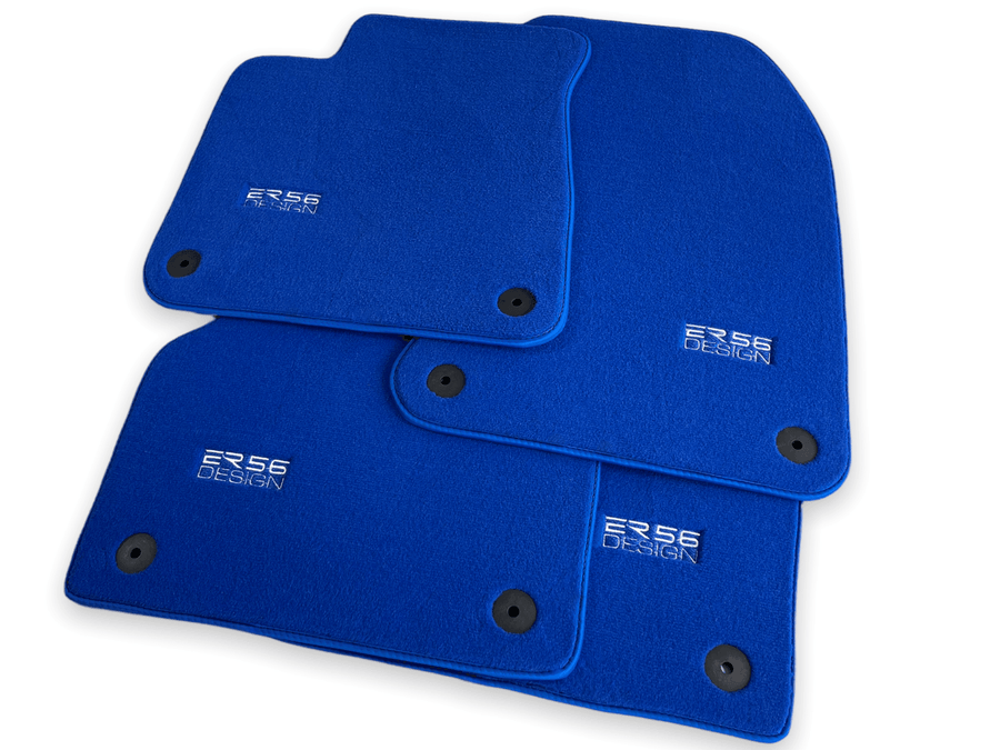 Blue Floor Mats for Audi A7 - C7 (2010-2018) | ER56 Design - AutoWin