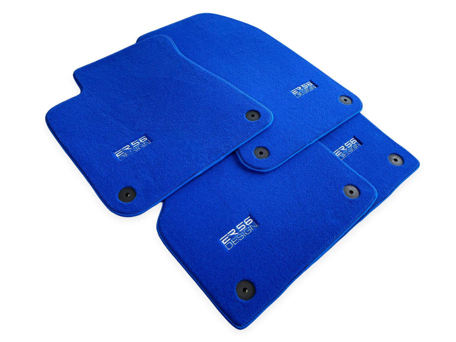 Blue Floor Mats for Audi Q2 (2020-2024) | ER56 Design - AutoWin