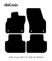 Blue Floor Mats for Audi Q3 F3 (2018-2024) | ER56 Design - AutoWin
