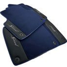 Blue Floor Mats For Bentley Bentayga (2015-2023) with Leather - AutoWin