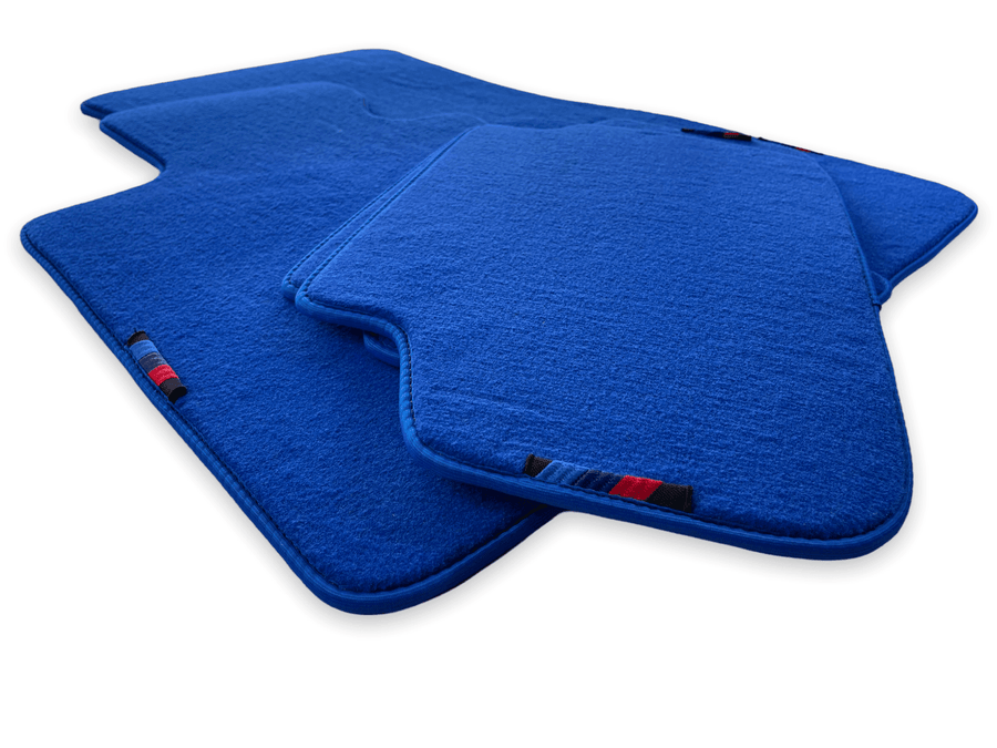 Blue Floor Mats For BMW 3 Series F30 With M Package - AutoWin