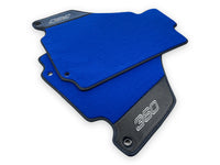 Blue Floor Mats For Ferrari 360 Modena 1999-2005 With Carbon Fiber Leather - AutoWin