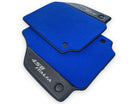 Blue Floor Mats For Ferrari 458 Italia 2009-2015 Carbon Fiber Leather - AutoWin