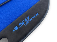 Blå Bilmatter For Ferrari 458 Italia 2009-2015 Med Alcantara Lær - AutoWin