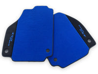 Blå Bilmatter For Ferrari 458 Italia 2009-2015 Med Alcantara Lær - AutoWin