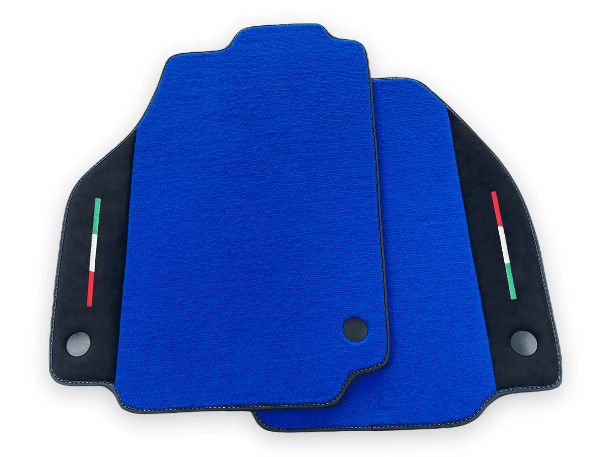 Blue Floor Mats For Ferrari 458 Spider 2012-2015 Alcantara Leather