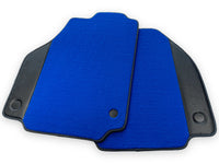 Blue Floor Mats For Ferrari 488 Spider 2015-2022 Carbon Leather - AutoWin