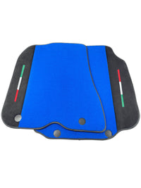 Blue Floor Mats For Ferrari 812 GTS (2019-2023) With Alcantara Leather