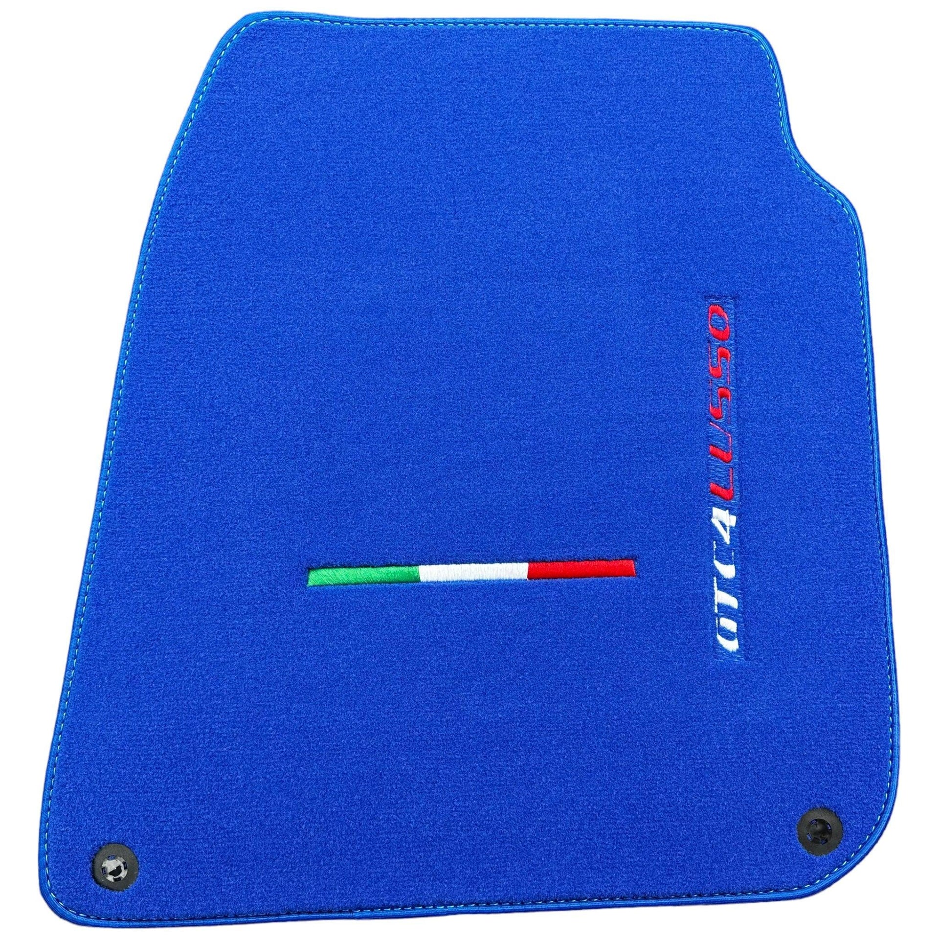 Blue Floor Mats for Ferrari GTC4 Lusso (2016-2023) Italian Edition - AutoWin