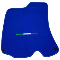 Blue Floor Mats For Ferrari Roma (2021-2024) Italian Edition - AutoWin