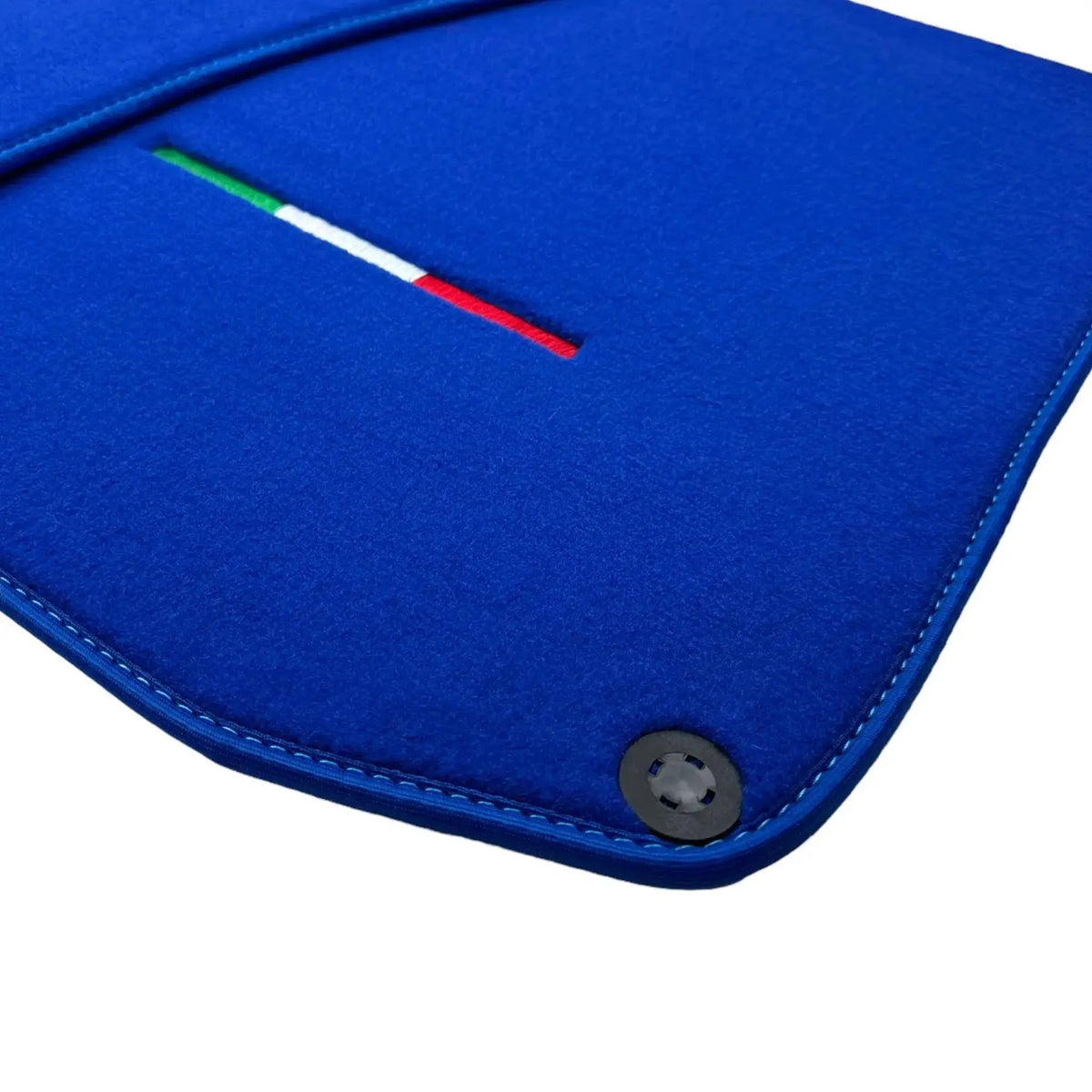 Blue Floor Mats For Ferrari Roma (2021-2027) Italian Edition - AutoWin