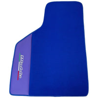 Blue Floor Mats for Lamborghini Diablo (1990-2001) with Purple Leather - AutoWin