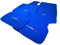 Blue Floor Mats For Maserati Coupé (2001-2007) Italy Edition - AutoWin