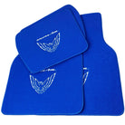 Blue Floor Mats for Pontiac FireBird (1993-2002) with Trans Am Logo - AutoWin