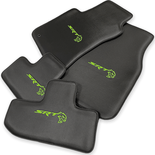 Carbon Fiber Floor Mats For Dodge Charger SRT (2015-2024) - AutoWin