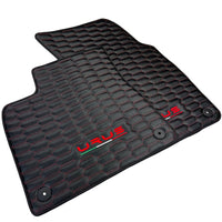 Carbon Fiber Floor Mats for Lamborghini Urus with Red Stitching - AutoWin