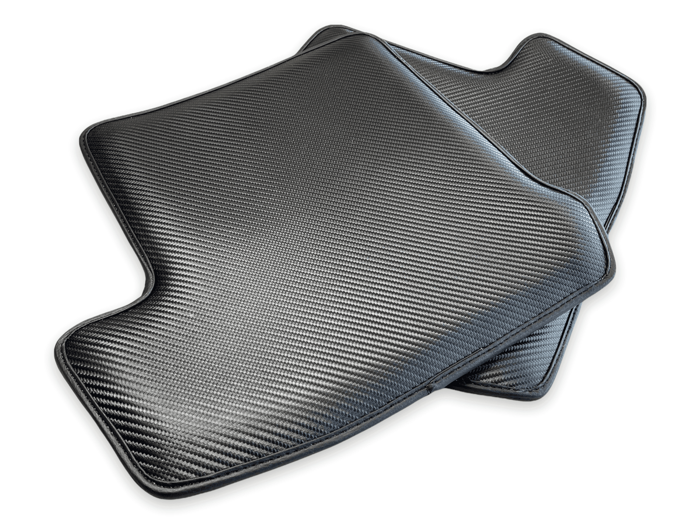 Carbon Fiber Floor Mats for Porsche Panamera (2009-2016) Green Sewing - AutoWin