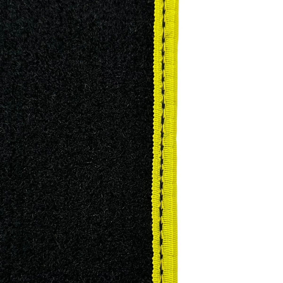 Carbon Fiber Leather Floor Mats For Ferrari California T (2015-2018) with Yellow Trim - AutoWin