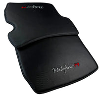 Carbon Fiber Leather Floor Mats for Ferrari Portofino M (2018-2023) - AutoWin