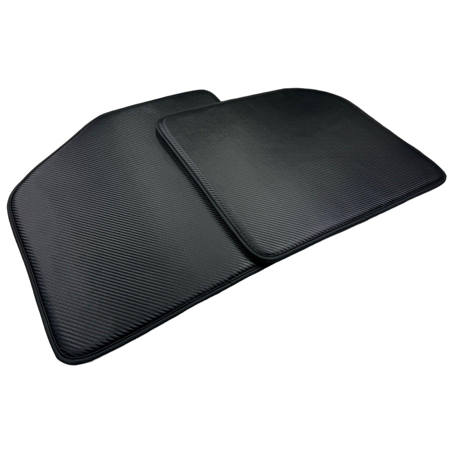 Carbon Fiber Leather Floor Mats for Porsche Carrera GT (2004-2006) - AutoWin