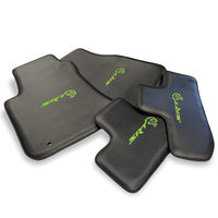 Carbon Leather Floor Mats For Dodge Challenger Srt 2011-2021 - AutoWin