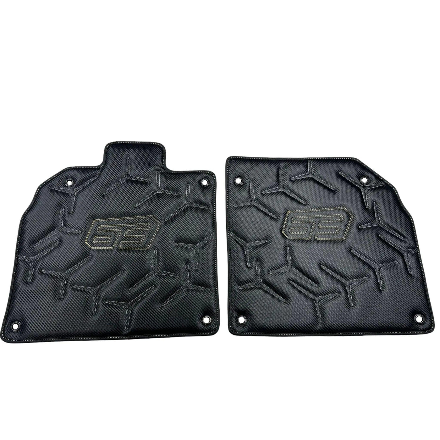 Carbon Leather Floor Mats for Lamborghini Aventador SVJ 63 Edition - AutoWin