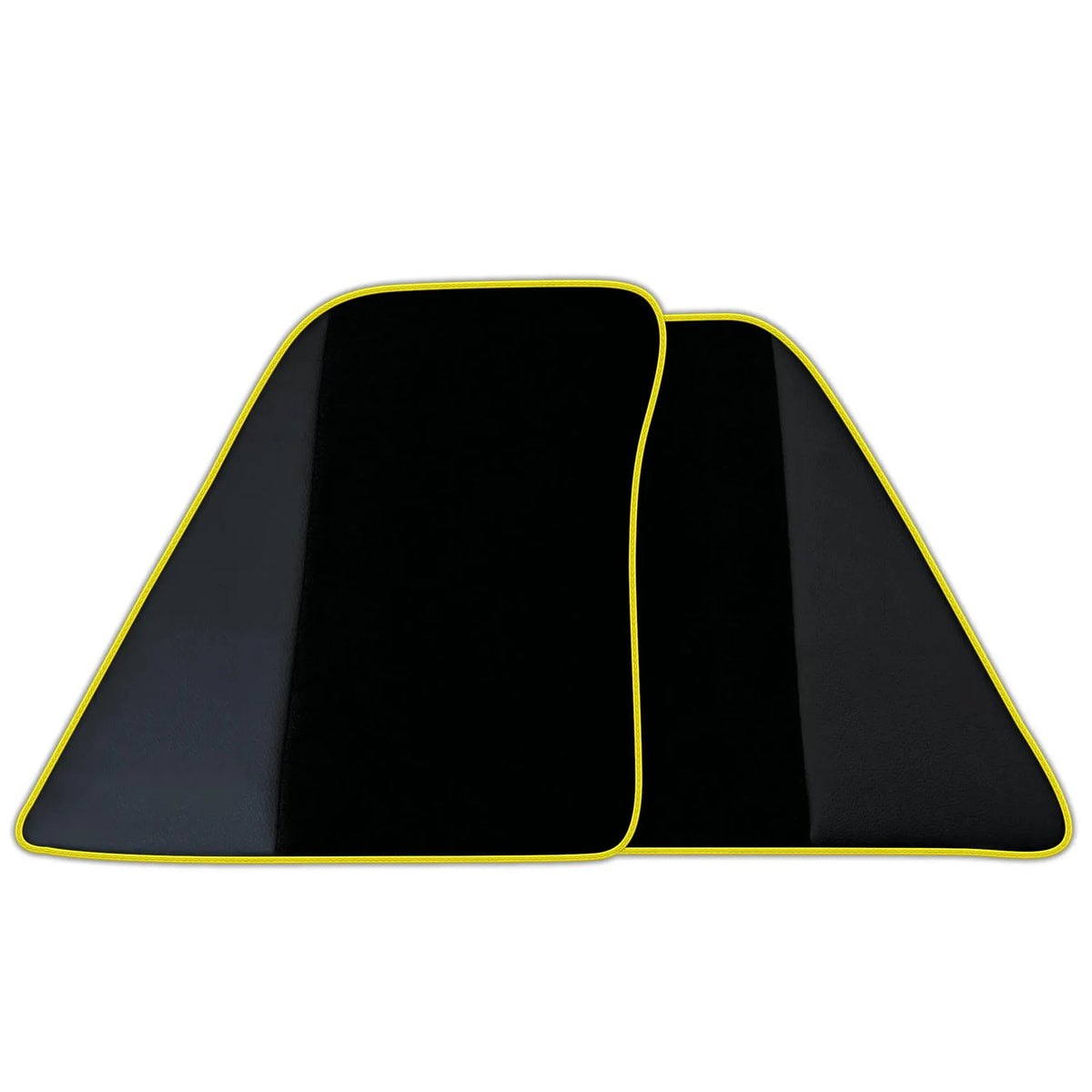 Custom Black Floor Mats for Ferrari 296 GTB (2022-2027) with Leather