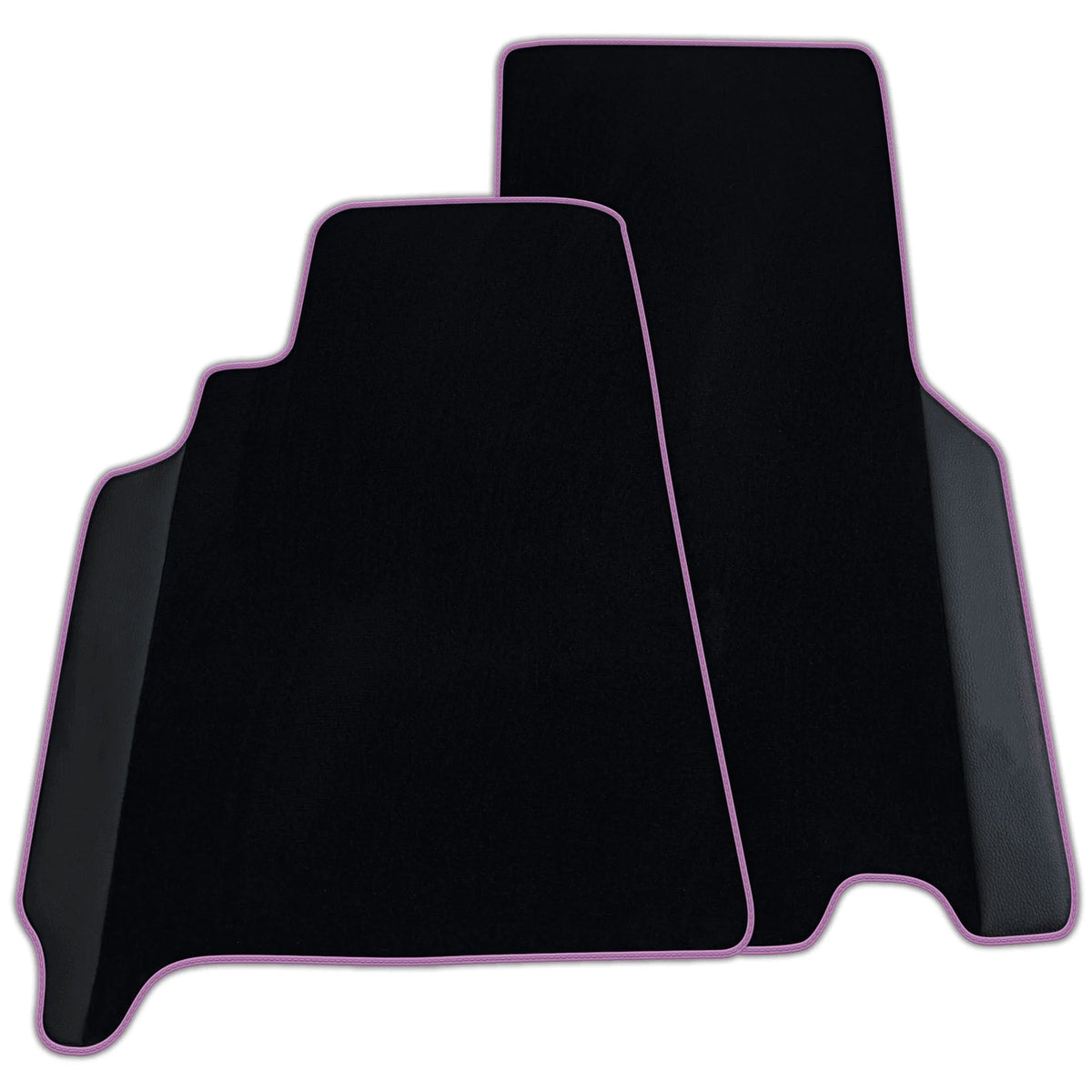 Custom Black Floor Mats for Ferrari 550 Maranello (1996-2002) with Leather