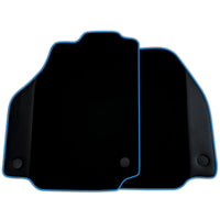Custom Black Floor Mats for Ferrari F8 Spider (2019-2023) with Leather