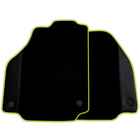 Custom Black Floor Mats for Ferrari F8 Spider (2019-2023) with Leather