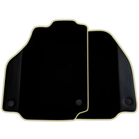 Custom Black Floor Mats for Ferrari F8 Spider (2019-2023) with Leather