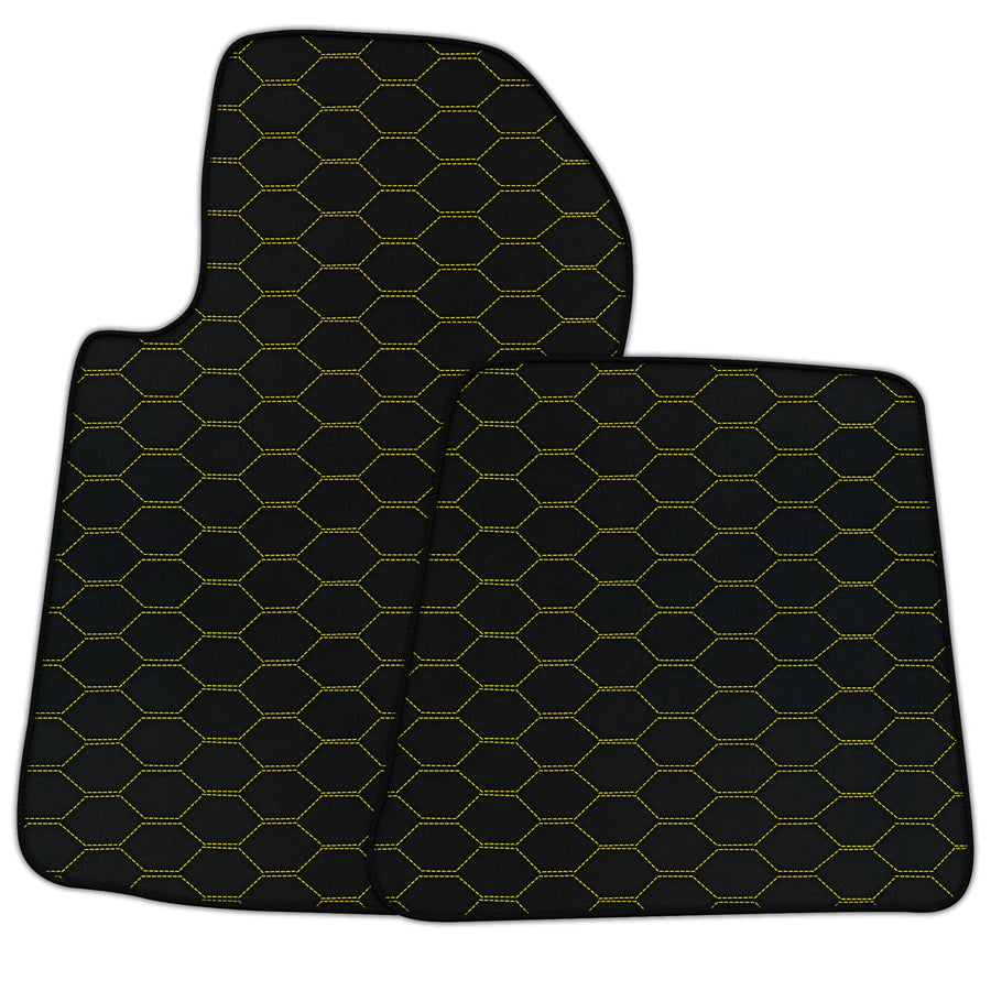 Customizable Leather Floor Mats with Divario Pattern for Ferrari 599 Coupe (2006-2012)