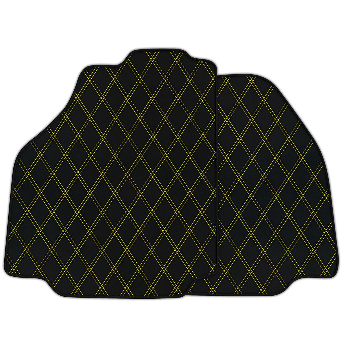 Customizable Leather Floor Mats with Double Diamond Pattern for Ferrari 458 GT2 (2012-2015)