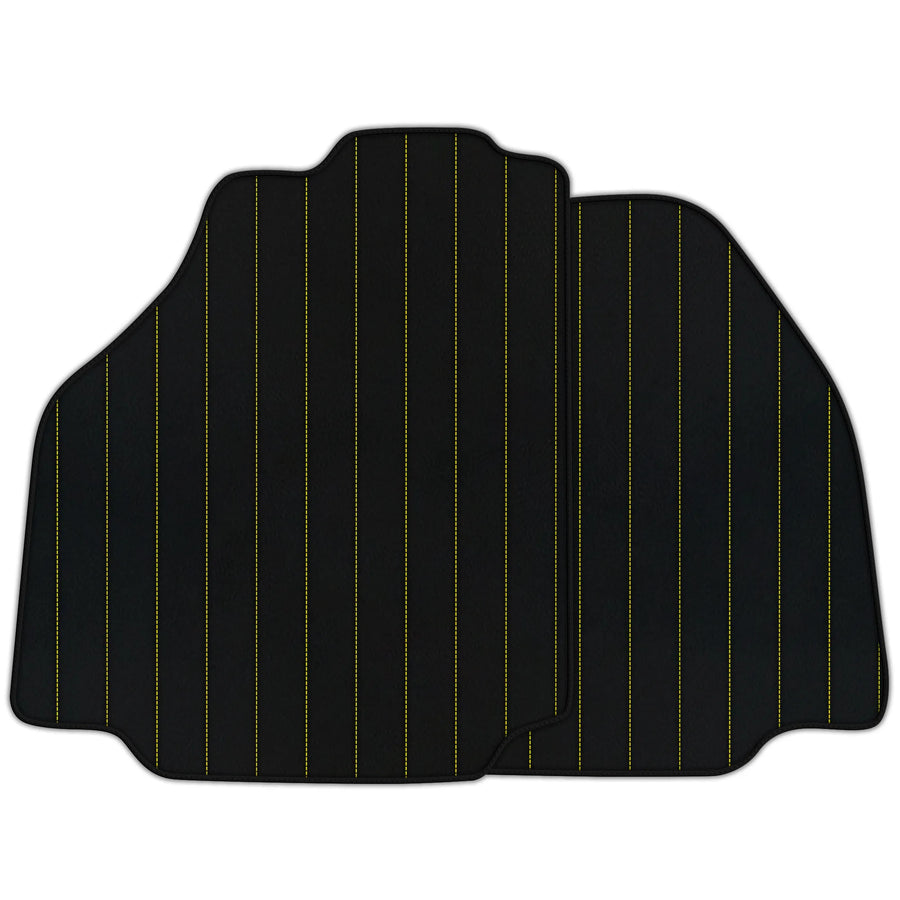 Customizable Leather Floor Mats with Line Pattern for Ferrari F8 Tributo (2019-2023)