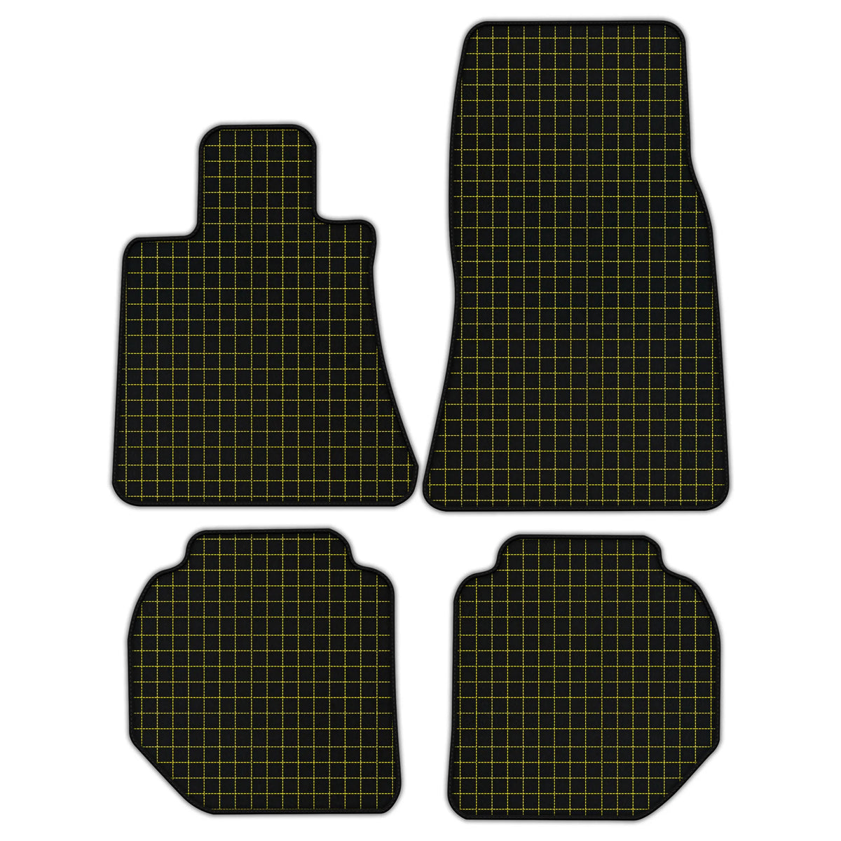 Customizable Leather Floor Mats with Square Pattern for Rolls Royce Ghost Series II (2021–2024)