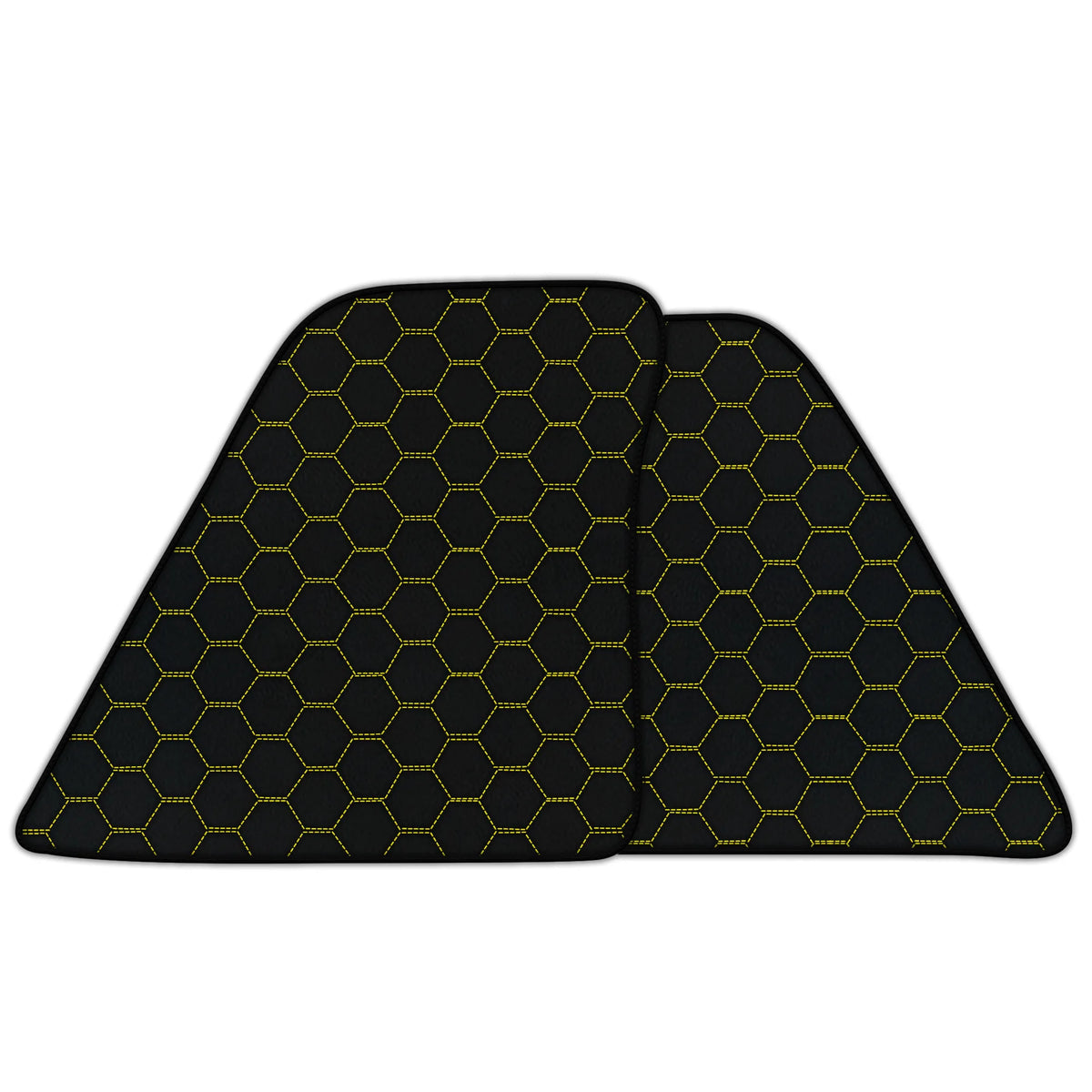 Customizable Leather Floor Mats with Symmetrical Hex Pattern for Ferrari SF90 Stradale (2019-2024)