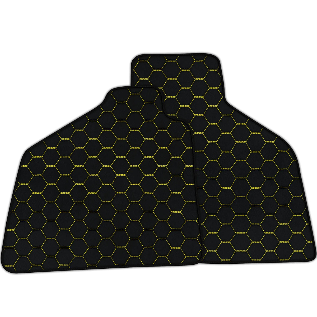 Customizable Leather Floor Mats with Symmetrical Hex Pattern for Lamborghini Diablo (1990-2001)