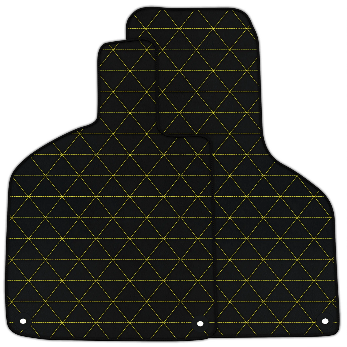 Customizable Leather Floor Mats with Triangle Pattern for Lamborghini Huracan Perfomante (2017-2019)