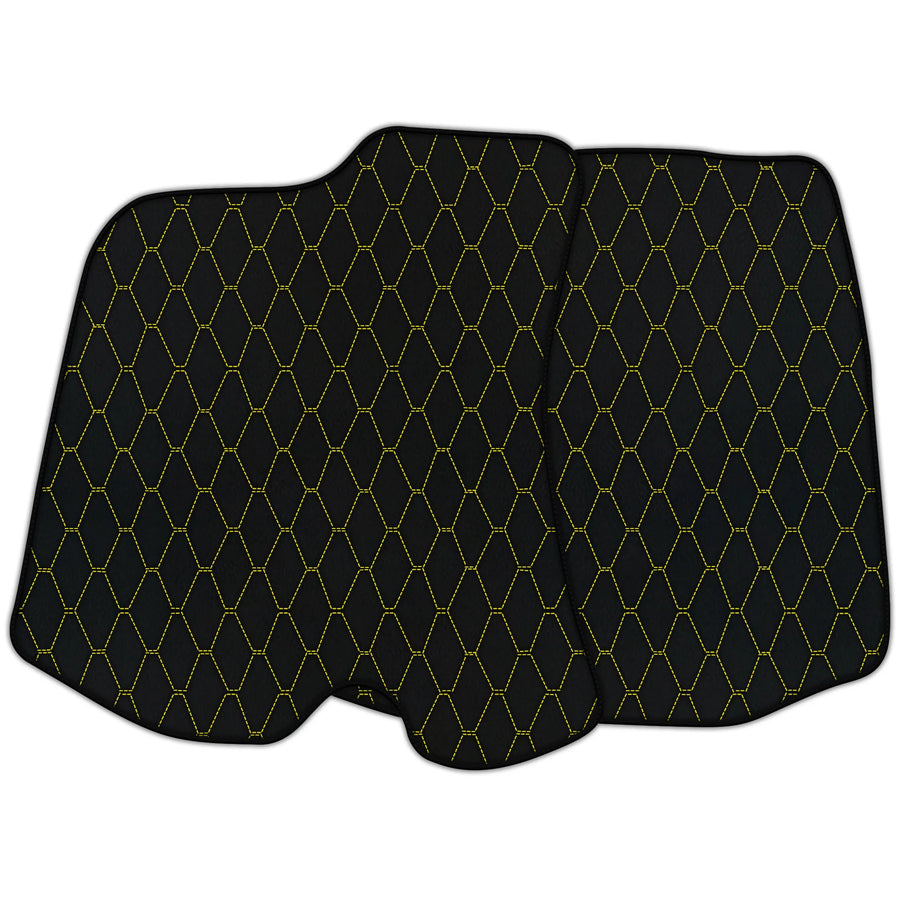 Customizable Leather Floor Mats with Vertical Hex Pattern for Ferrari Portofino (2018–2023)