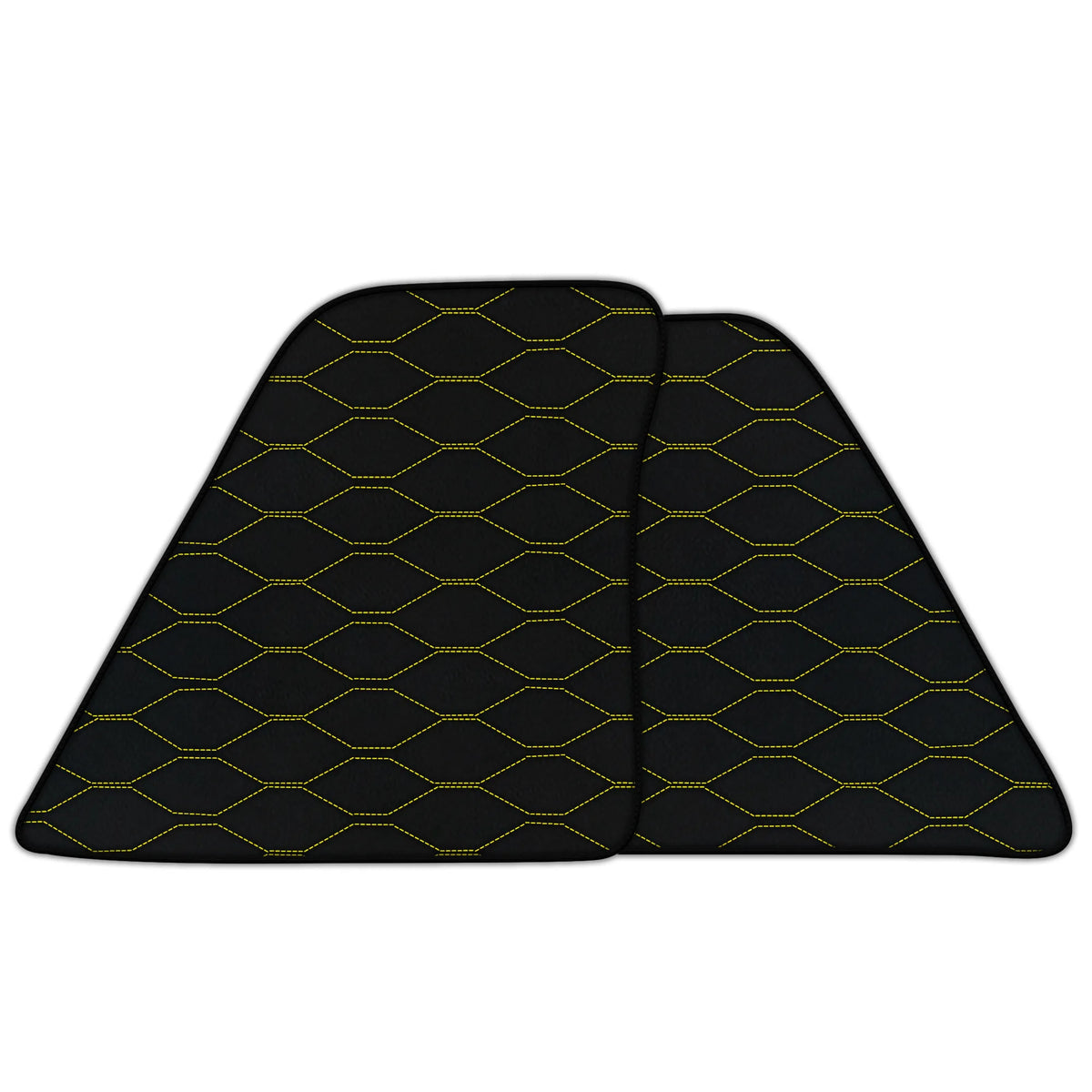 Customizable Leather Floor Mats with Viper Hex Pattern for Ferrari 296 GTS (2022-2027)