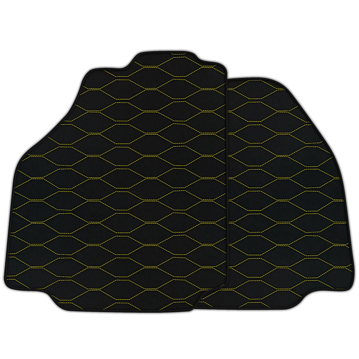 Customizable Leather Floor Mats with Viper Hex Pattern for Ferrari 488 Spider (2016-2022)