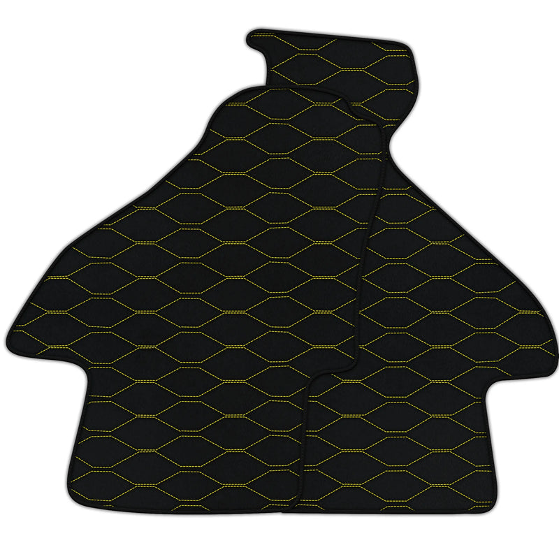 Skreddersydde lær Bilmatter med Viper Hex-mønster for Ferrari Mondial Coupe (1980-1993)