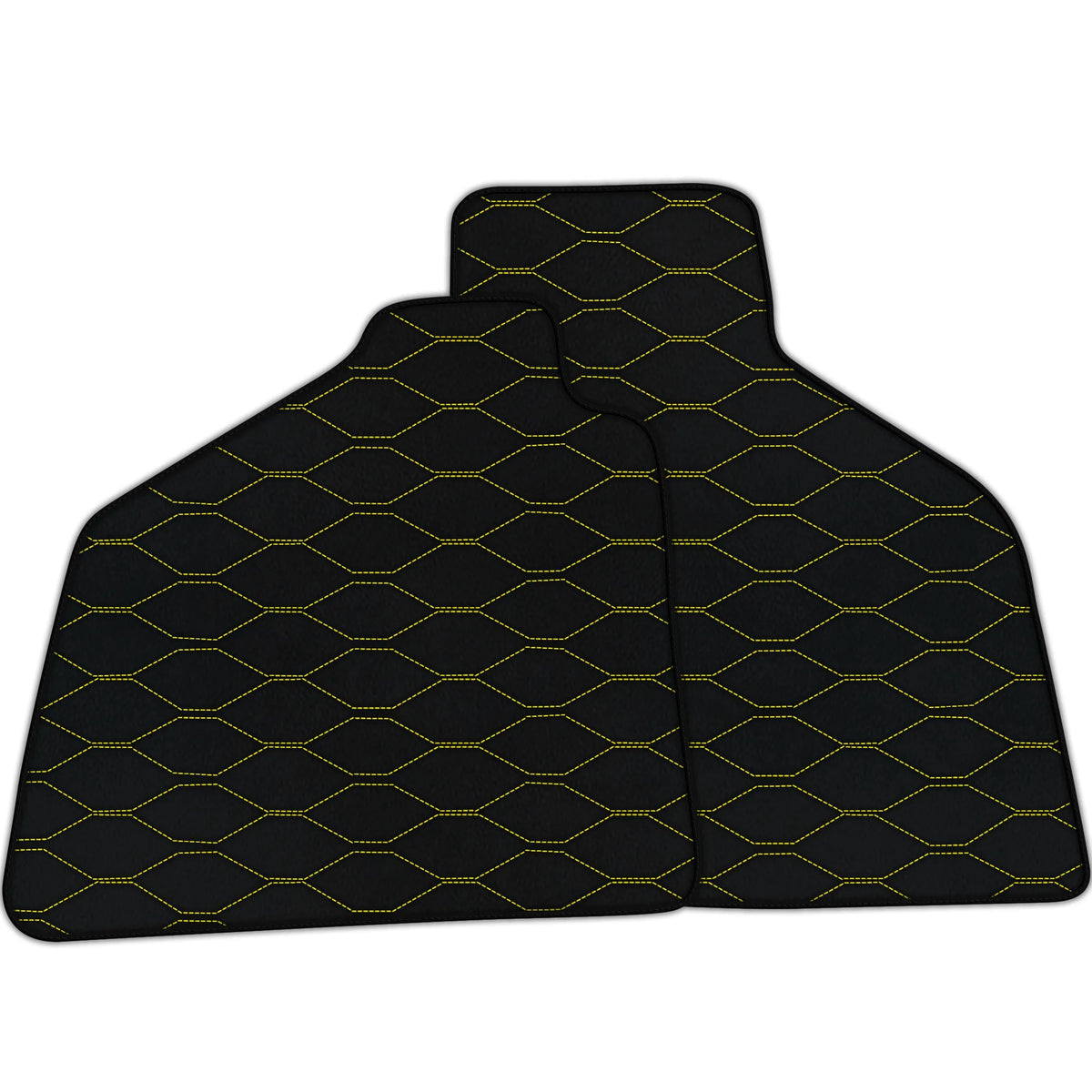 Customizable Leather Floor Mats with Viper Hex Pattern for Lamborghini Diablo (1990-2001)
