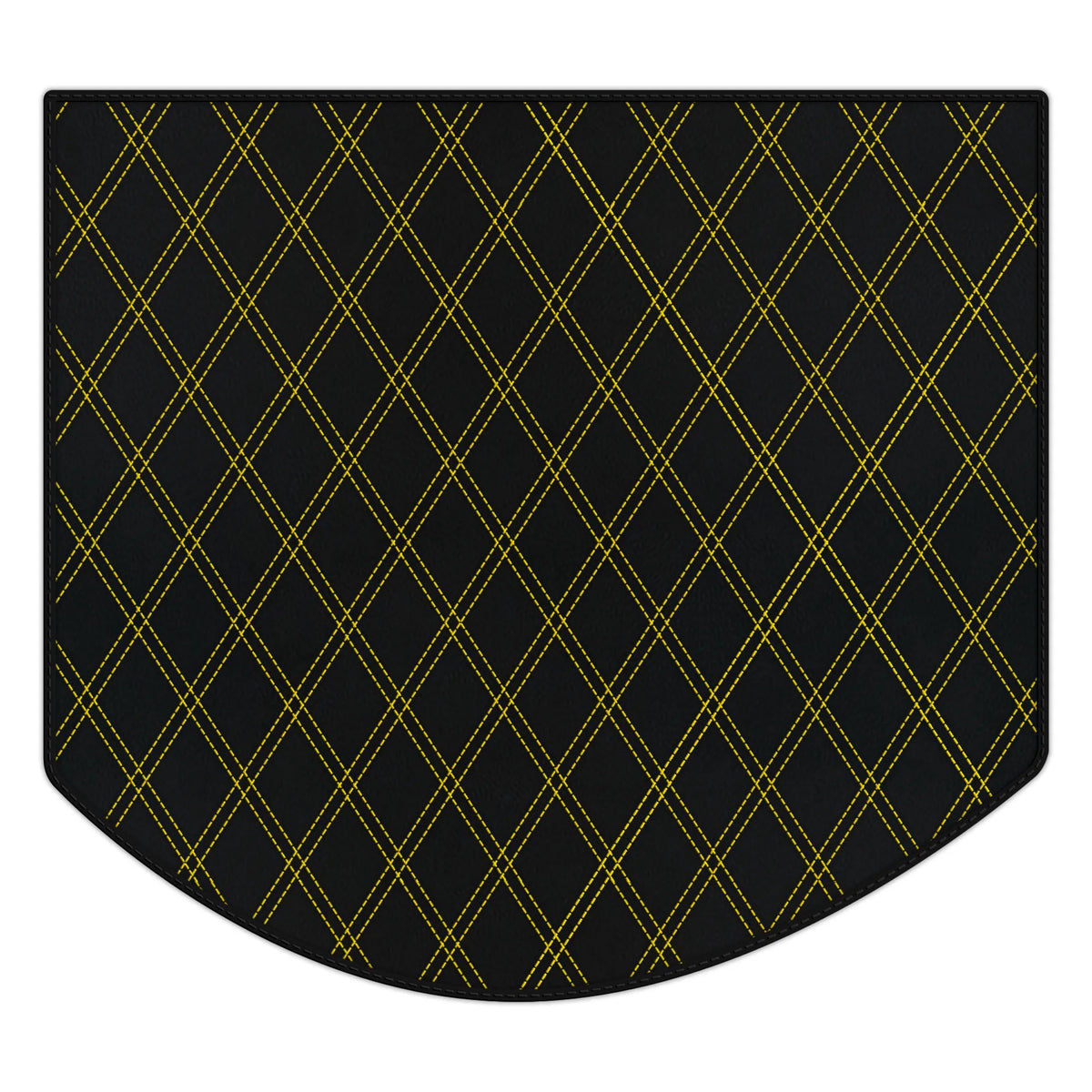 Customizable Leather Trunk Floor Mats with Double Diamond Pattern for Ferrari 512 TR (1992-1994)