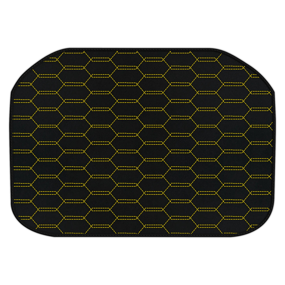 Customizable Leather Trunk Floor Mats with Interlaced Hex Pattern for Ferrari 456 (1992-2003)