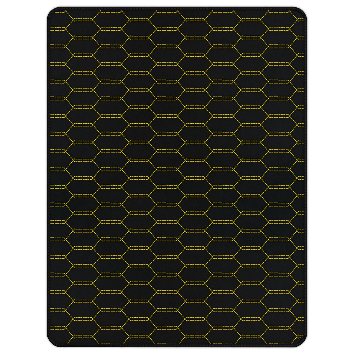 Customizable Leather Trunk Floor Mats with Interlaced Hex Pattern for Ferrari 488 GTB (2016-2022)